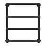 Chatsworth Maine Matt Black Traditional Heated Towel Rail with Heating Element Connection