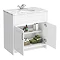 Chatsworth White Marble 810mm Traditional White Vanity Unit + Toilet Package additional Large Image