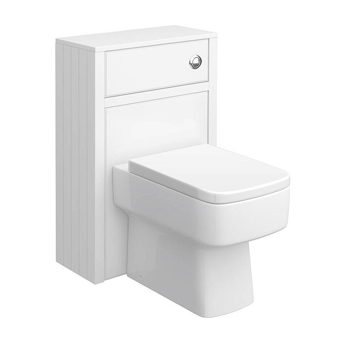 Chatsworth White Marble 810mm Traditional White Vanity Unit + Toilet Package  Standard Large Image