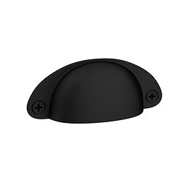 Chatsworth Matt Black Cup-Style Pull Handle