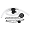 Chatsworth Extended Retainer Bath Waste + Overflow Matt Black