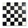 Chatsworth Matt Black & White Checkerboard Mosaic Tile Sheet - 306 x 306mm