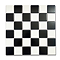 Chatsworth Matt Black & White Checkerboard Mosaic Tile Sheet - 306 x 306mm