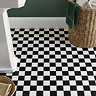 Chatsworth Matt Black & White Checkerboard Mosaic Tile Sheet