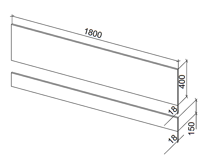 Chatsworth Natural Oak 1800 Traditional Front Bath Panel