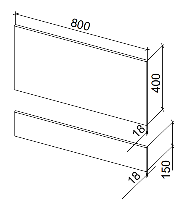 Chatsworth Natural Oak 800 Traditional End Bath Panel