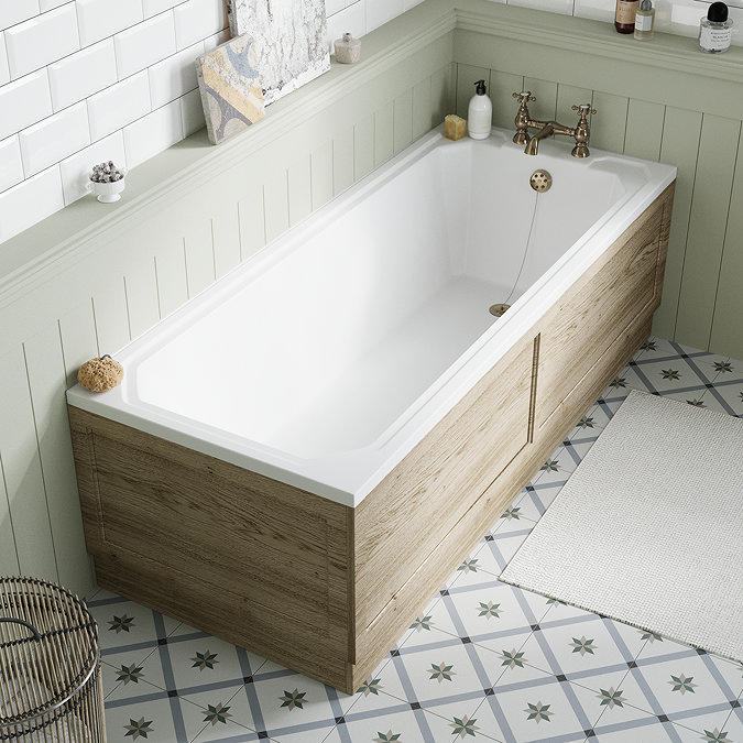Chatsworth Natural Oak 800 Traditional End Bath Panel