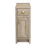 Chatsworth Natural Oak Cupboard Unit 300 Wide x 435 Deep with Brushed Brass Handles