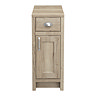 Chatsworth Natural Oak Cupboard Unit 300 Wide x 435 Deep with Chrome Handles