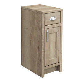 Chatsworth Natural Oak Cupboard Unit 300 Wide x 435 Deep with Chrome Handles