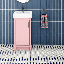 Chatsworth Octagon Blue & White Mosaic Tile Sheet - 295 x 295mm