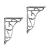 Chatsworth Ornate Cistern/Basin Wall Brackets - Chrome