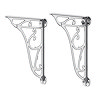 Chatsworth Ornate Cistern/Basin Wall Brackets - Chrome