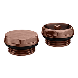 Chatsworth Radiator 1/2" Bleed Valve & Blanking Plug Antique Copper