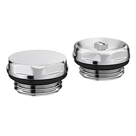 Chatsworth Radiator 1/2" Bleed Valve & Blanking Plug Chrome