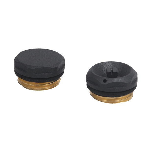 Chatsworth Radiator 1/2" Bleed Valve & Blanking Plug Matt Black