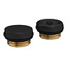 Chatsworth Radiator 1/2" Bleed Valve & Blanking Plug Matt Black