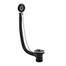 Chatsworth Retainer Bath Waste with Brass Plug & Ball Chain Matt Black