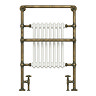 Chatsworth Savoy Antique Brass Radiator with Extra Towel Bar