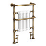Chatsworth Savoy Antique Brass Radiator with Extra Towel Bar