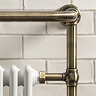 Chatsworth Savoy Antique Brass Traditional Heated Towel Rail Radiator