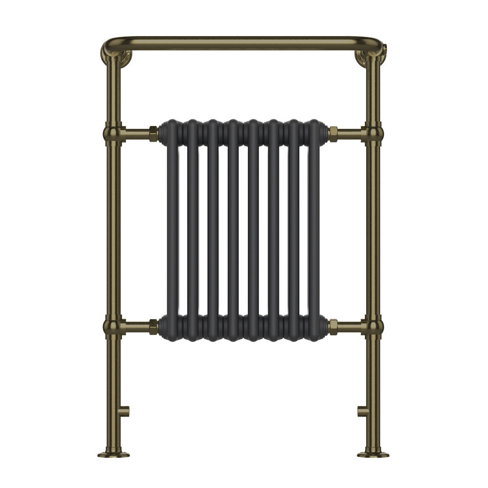 Antique brass bathroom radiator hot sale