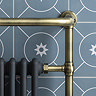 Chatsworth Savoy Traditional Heated Towel Rail Radiator (Antique Brass & Anthracite Grey)