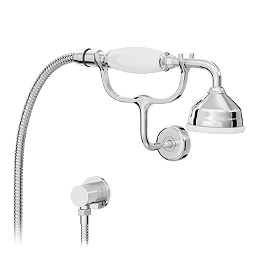 Chatsworth Shower Handset with Antler Holder, Hose and Round Outlet Elbow