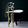 Chatsworth Standpipes for Freestanding Bath Taps Brushed Brass