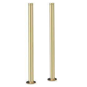 Chatsworth Standpipes for Freestanding Bath Taps Brushed Brass