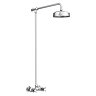 Chatsworth Thermostatic Shower Bar Valve with Rigid Riser & Fixed Head  Standard Large Image