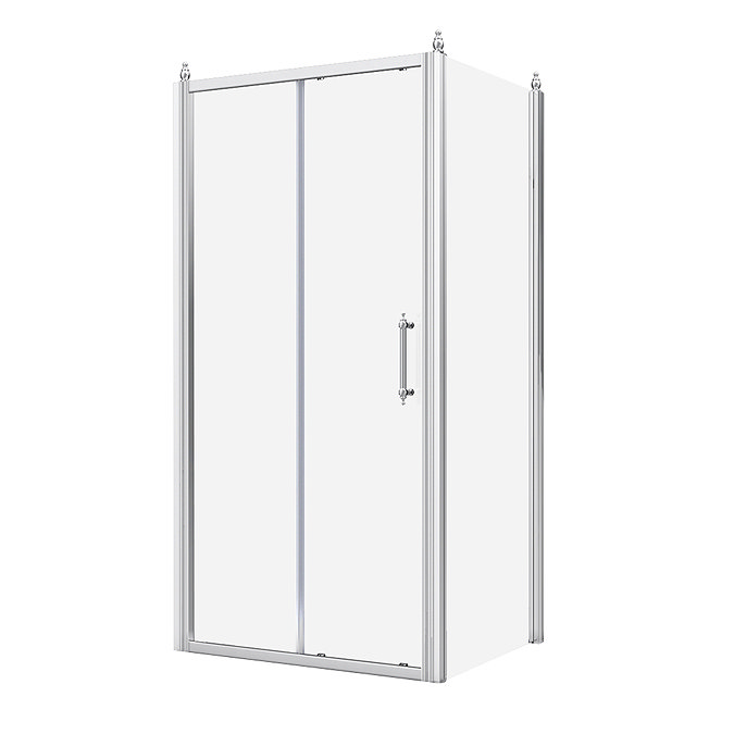 Chatsworth Traditional 1000 x 700mm Sliding Door Shower Enclosure without Tray  Standard Large Image