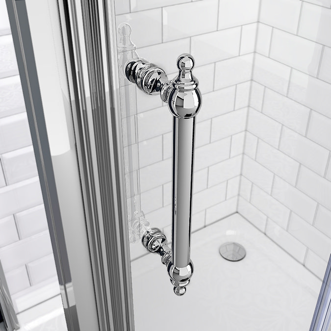 Chatsworth Traditional 1000 x 800mm Sliding Door Shower Enclosure without Tray  Feature Large Image