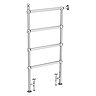Chatsworth Traditional 1194 x 598mm Chrome Space-Saving Heated Towel Rail  Feature Large Image