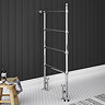 Chatsworth Traditional 1194 x 598mm Chrome Space-Saving Heated Towel Rail Large Image
