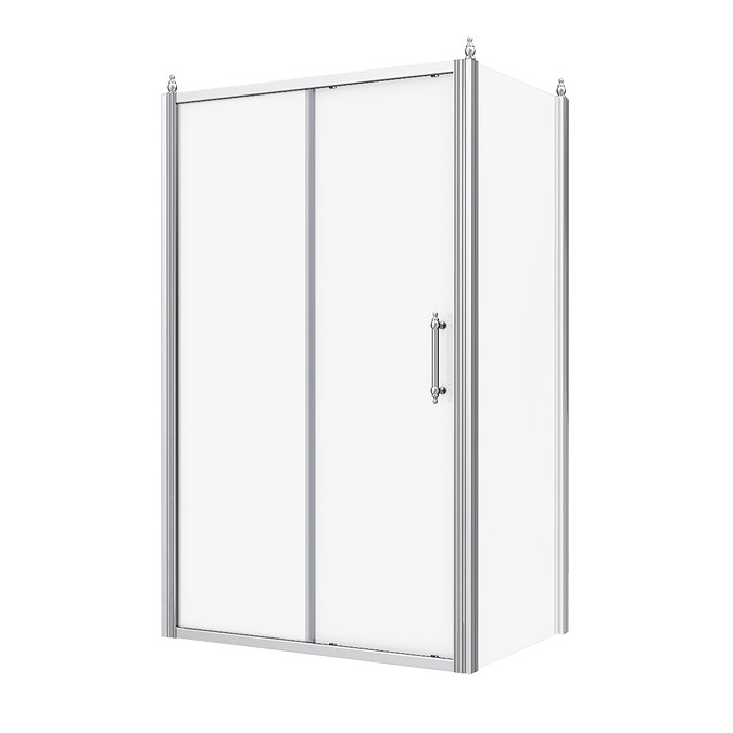 Chatsworth Traditional 1200 x 700mm Sliding Door Shower Enclosure without Tray  Standard Large Image