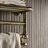 Chatsworth Traditional 300 x 500mm Antique Brass Heated Towel Rail Shelf