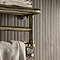 Chatsworth Traditional 300 x 500mm Antique Brass Heated Towel Rail Shelf