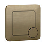 Chatsworth Traditional 500mm Blue Toilet Unit with Square Pan, Cistern & Antique Brass Flush