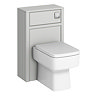 Chatsworth Traditional 500mm Grey Toilet Unit with Square Pan, Cistern & Chrome Flush