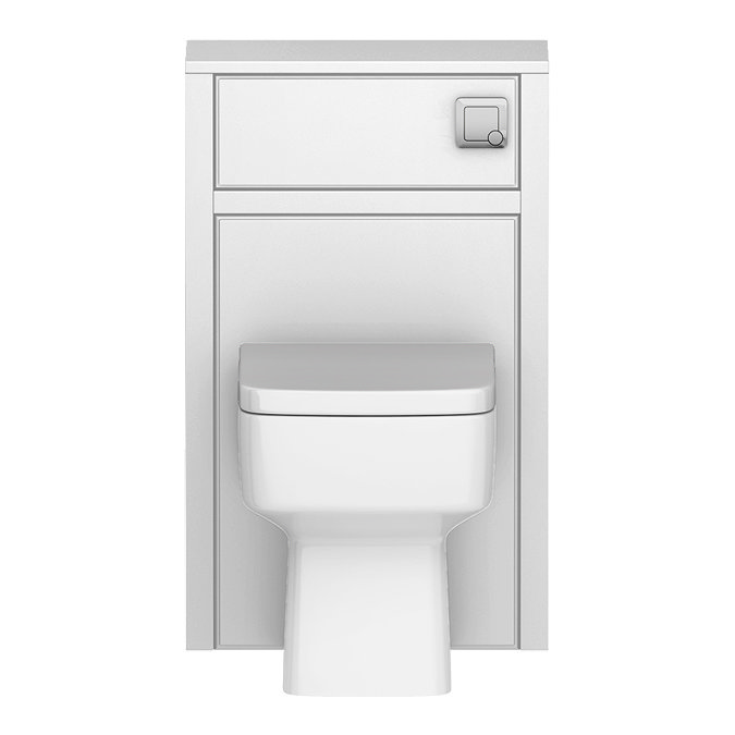 Chatsworth Traditional 500mm White Toilet Unit with Square Pan, Cistern & Chrome Flush