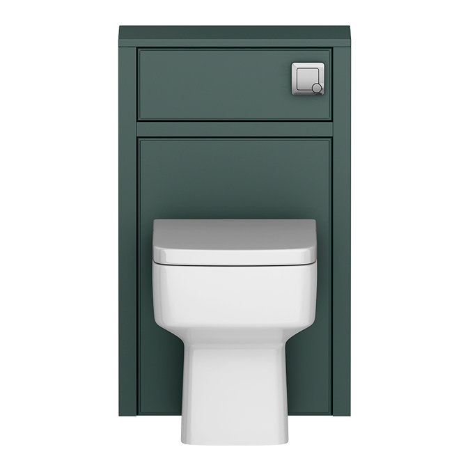 Chatsworth Traditional 500mm Green Toilet Unit with Square Pan, Cistern & Chrome Flush