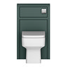 Chatsworth Traditional 500mm Green Toilet Unit with Square Pan, Cistern & Chrome Flush