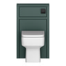 Chatsworth Traditional 500mm Green Toilet Unit with Square Pan, Cistern & Matt Black Flush