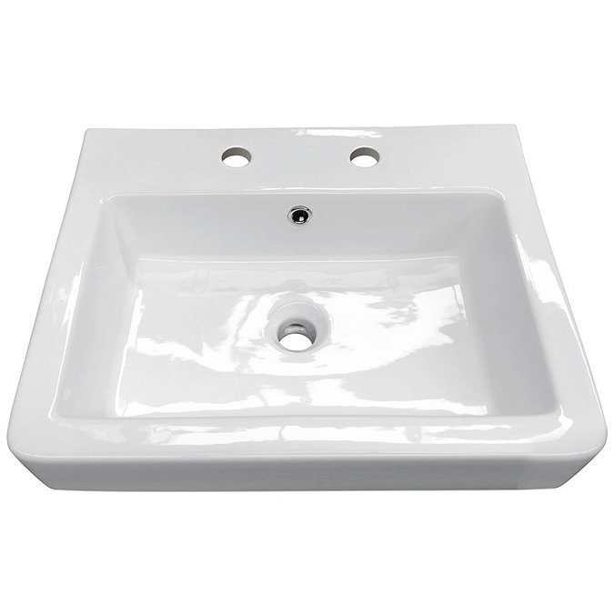 Chatsworth Traditional 560mm Dusky Pink Vanity - 2 Tap Hole with Chrome Handles