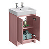 Chatsworth Traditional 560mm Dusky Pink Vanity - 2 Tap Hole with Chrome Handles