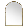 Chatsworth Traditional 673 x 490mm Arched Mirror - Antique Brass