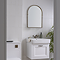 Chatsworth Traditional 673 x 490mm Arched Mirror - Antique Brass