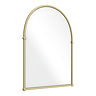 Chatsworth Traditional 673 x 490mm Arched Mirror - Brushed Brass  Feature Large Image