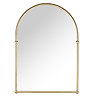 Chatsworth Traditional 673 x 490mm Arched Mirror - Brushed Brass  Feature Large Image